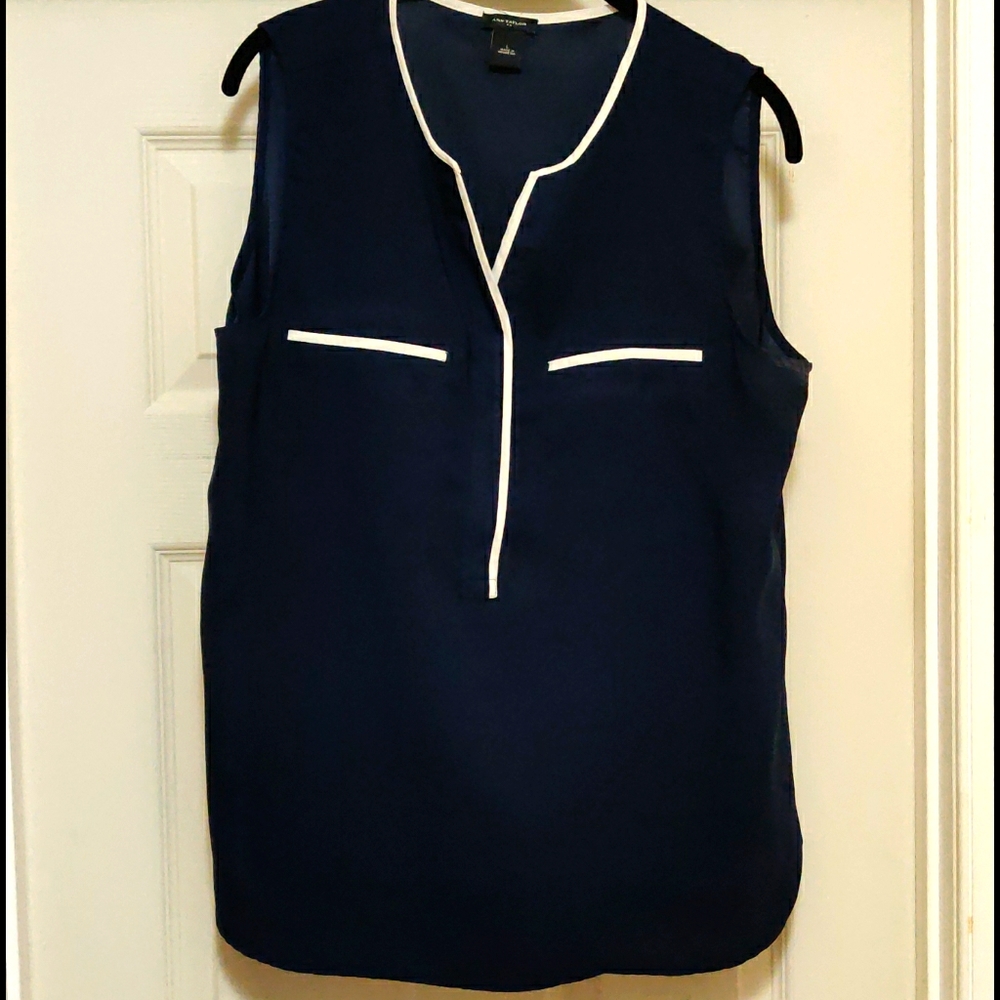 Navy Ann Taylor Shell